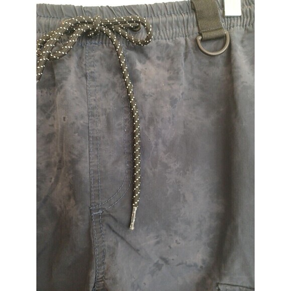 Pacsun navy cargo pants womens M elastic waist joggers Y2K style skate beach - Picture 3 of 12